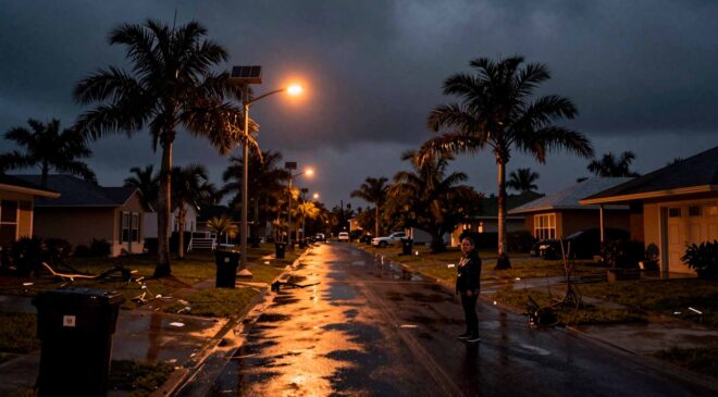Florida installed 13,000 solar streetlights that run on their own, and they stay on when hurricanes knock the rest of the grid dark 16 18. GES Florida installed 13000 solar streetlights that run on