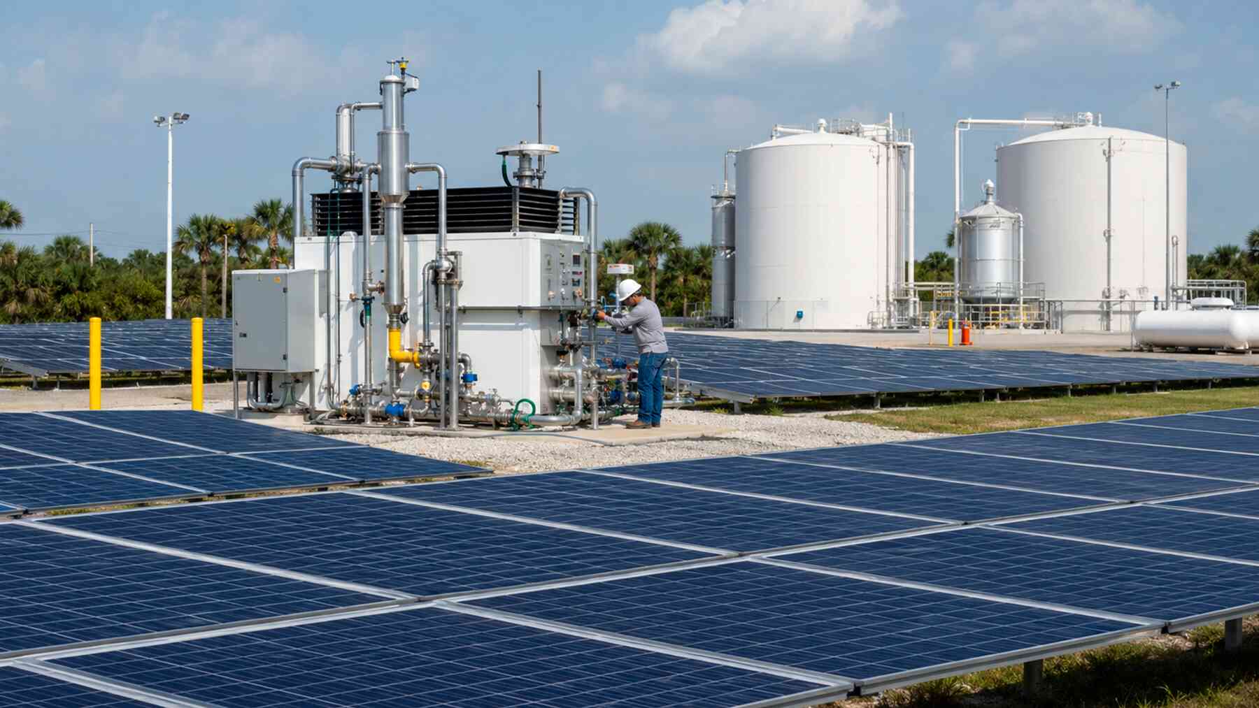 Japan power plant generating electricity from water