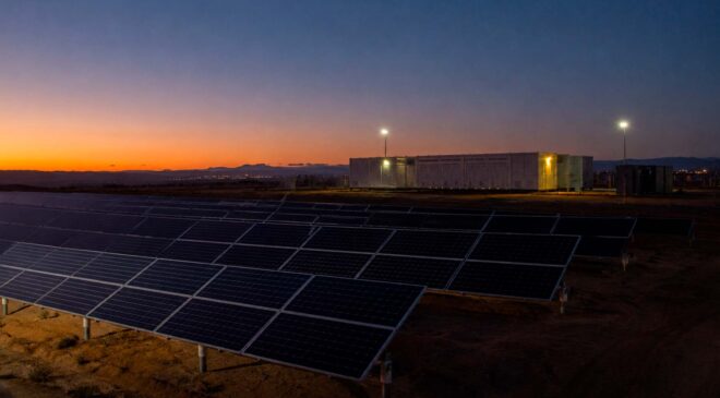 Los Angeles built a solar power plant that takes just three seconds to come online and has already run for more than 1,400 hours after sunset 45 Los Angeles solar power plant at sunset