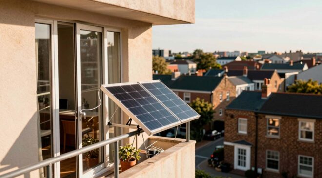 Balcony solar panels are not even close to taking off in America, but the UK just legalized them so renters can plug clean energy straight into their walls for the first time 47 9. GES Balcony solar panels are not even close to