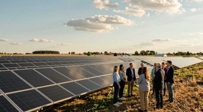 New Energy Equity activates 5.5 MW community solar project in Illinois on Harlem School District land 14 Energy