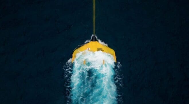 Named ‘Luna,’ this sea dragon sails the ocean in a figure-eight pattern, generating enough clean energy to power 1,000 homes 20 the Luna generating clean ocean power