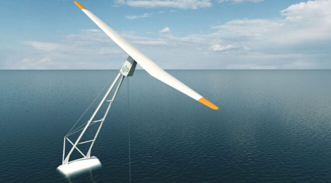 In the Netherlands, a floating wind turbine whose rotor appears to tilt backward is now generating power at sea 37 floating wind turbine backwards tilting rotor