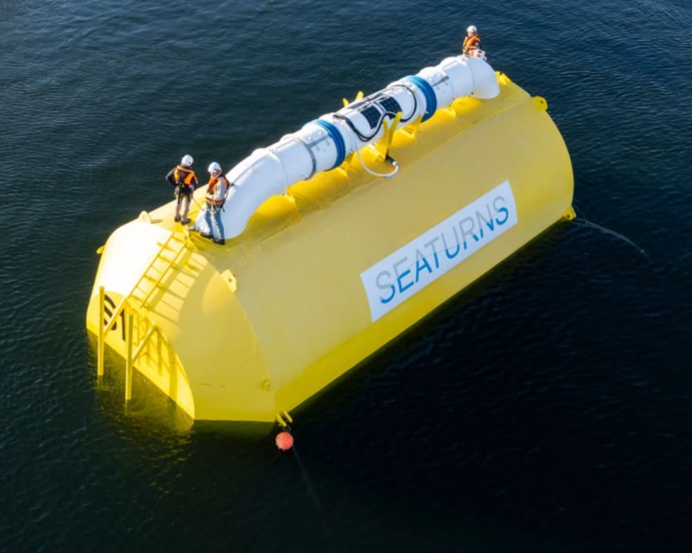 A giant rolling cylinder is turning ocean waves into electricity in France while an electromagnetic shield keeps dolphins and seals safe 2 Visuels site web 23 1 1024x576 1