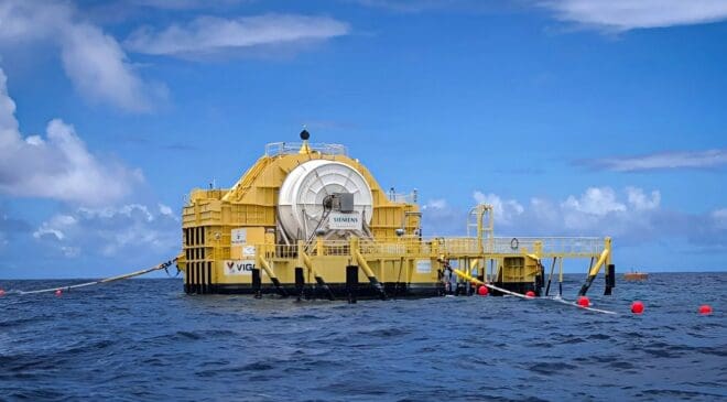 Hawaii is testing a giant buoy as heavy as five blue whales that turns ocean waves into electricity 33 giant buoy converts wave energy into electricity