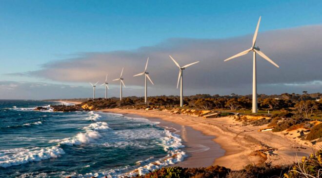 Australia's sea breezes deliver a surge of offshore wind power precisely when summer electricity demand peaks 26 Wind turbines