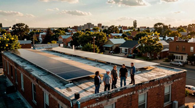 Pittsburgh nonprofit's rooftop solar project took three years to build and now it aims to light up an entire neighborhood 36 17. GES Pittsburgh nonprofits rooftop solar project took three