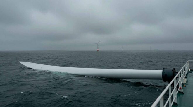 Sailors crossing the North Sea had no idea a "ghost" wind turbine blade the size of a city bus was lurking just beneath their hulls 33 19. GES Sailors crossing the North Sea had no idea