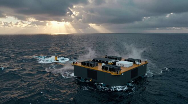 A Scottish startup thinks AI's runaway energy problem could be solved by floating data centers powered entirely by ocean waves 17 AI, wave energy