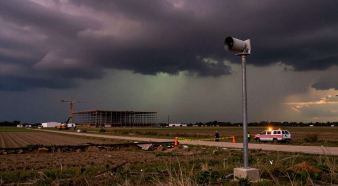 Data center construction in Indiana accidentally silenced four tornado sirens just as severe weather threatened the county 20 Data center