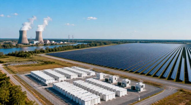 Google just signed onto a record-breaking solar-battery project in Arkansas that will outpower the state's two nuclear reactors combined 43 Solar