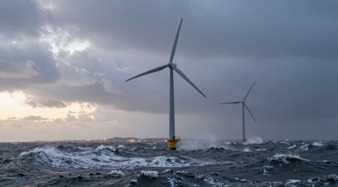 Offshore wind kept the Northeast's lights on during a brutal winter freeze that nearly broke the grid 28 Wind turbine