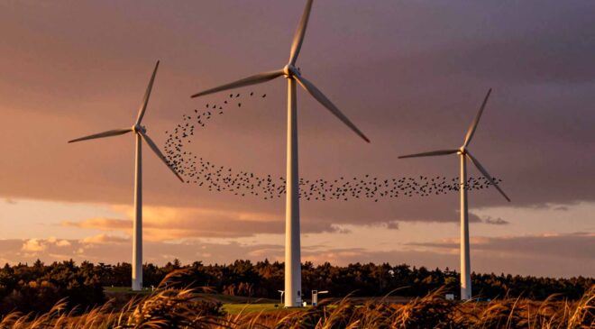 Wind energy is growing fast, but experts now target at new farm designs to protect birds and bats flying near the turbines 21 Wind energy is growing fast but experts now target at new farm designs to protect birds and bats flying near the turbines