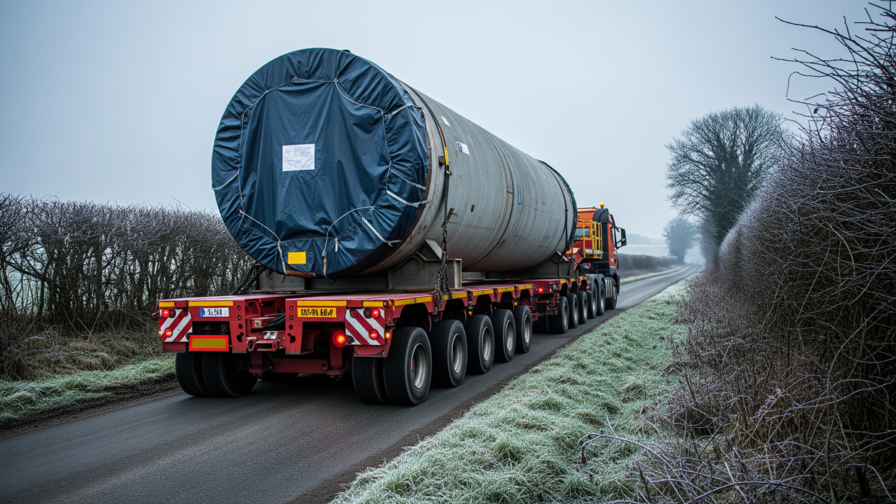 Manufactured in Chalon-sur-Saône, floated up a Somerset river by barge in January, and carried the final 6.4 miles by road over six hours, this 500-ton steel cylinder now sits at the center of something Britain has not attempted in 30 years 1 500-ton reactor pressure vessel on road transporter in Somerset near Hinkley Point C, chalon sur sa