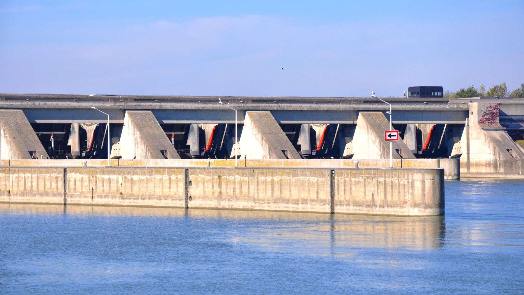 Greifenstein dam in Austria with fish bypass