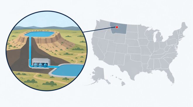 MAPGRAPH Montanas proposed Gordon Butte plant would pump water 1025 feet uphill then release it to generate 400 MW