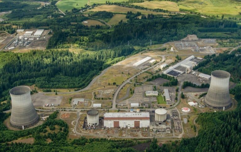 Grays Harbor County hides two abandoned cooling towers where sound tests now measure below 20 decibels, and the unfinished nuclear site became a working acoustics lab
