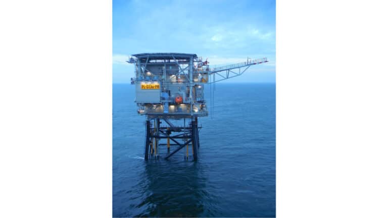 Off Scheveningen, an aging gas platform ran 8 miles of offshore cable to split seawater into hydrogen, and the rig never stopped pumping gas